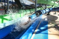 تخصيص FRP Boomerang Spiral Swimming Pool Slide حماية البيئة